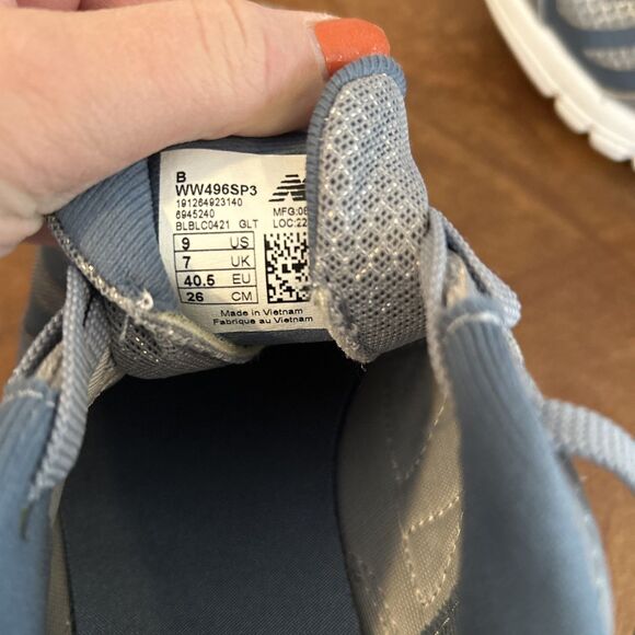 New Balance 496 V3 Walking Women's Sneakers Size 9 Blue/Grey WW496SP3 cushion - Picture 9 of 10